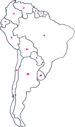 Figur 2: Kart over Sør-Amerika.